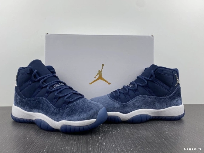 VELVET WMNS MIDNIGHT 11 AR0715-441 AIR JORDAN NAVY 0805